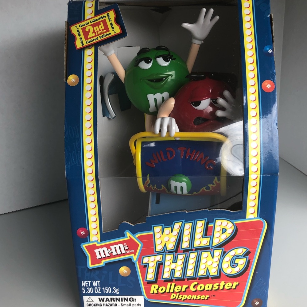 Wild Thing M&M rollercoaster candy dispenser